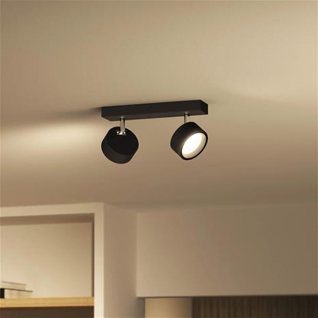 Philips - LED-kohdevalaisin BRACIA 2xLED/5,5W/230V musta