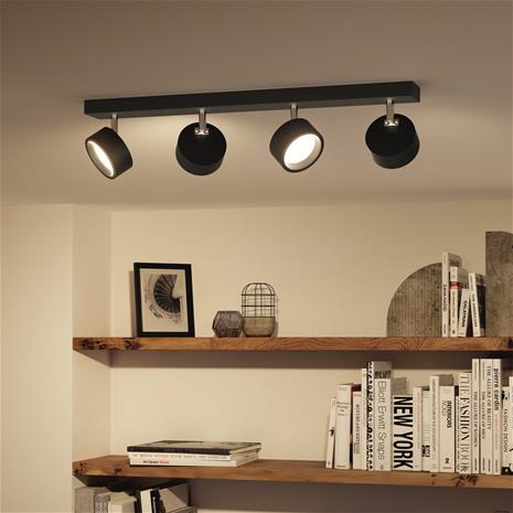 Philips - LED-kohdevalaisin BRACIA 4xLED/5,5W/230V musta – kuva 7/8