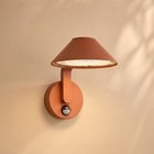 Lindby Capelo LED-ulkoseinälamppu, sävytetty, halkaisija 20 cm, liiketunnistin