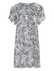 KAFFE Kaamber Tunic Printed - BLUE LEAF PRINT - 36