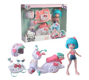 Hello Kitty Pretty Pink skootteri ja muotinukke
