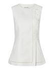 MALINA Arwen Button Detailed Vest - WHITE - 34