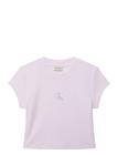 CALVIN KLEIN JEANS Monologo Baby Rib Tee - ISLAND LILAC - S