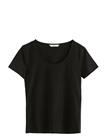 LINDEX T-Shirt - BLACK - XS