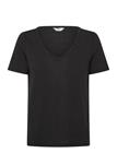 OBJECT Objthea S/S Re V-Neck Top Noos - BLACK - M