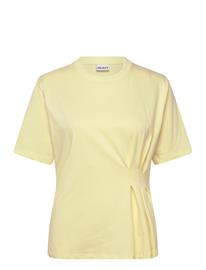 OBJECT Objgima S/S Fitted Tee E Ss Fair 26 - TENDER YELLOW - XL