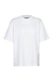 GANNI Cotton T-Shirt Embellished Graphic Print - BIRGHT WHITE - M