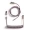 Keychron Coiled Aviator Cable Straight 8K, näppäimistön kierrekaapeli – kuva 2