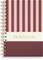 Notebook A5 Stripes Burde – kuva 2