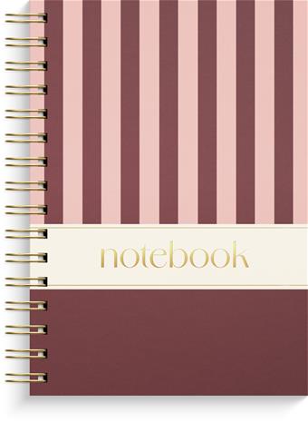Notebook A5 Stripes Burde