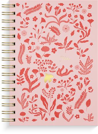 Notebook A5 Pink Botanical Burde – kuva 2/2