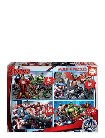 Educa Multi 4 Avengers, 50-80-100-150