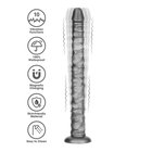 Lovetoy King Size - extra suuri vibraattori - 40,5 cm (harmaa)