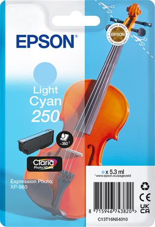 Epson Singlepack Light Cyan 250 ink RF/AM Tag
