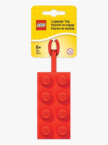 LEGO® Matkalaukun Nimilappu, Punainen