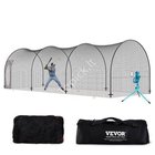 Baseballlyöntihäkki verkolla ja kehyksellä – 10 × 3,6 × 3 m