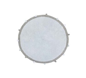 Pestävä puuvillamatto Bubbly Soft Blue 120 cm