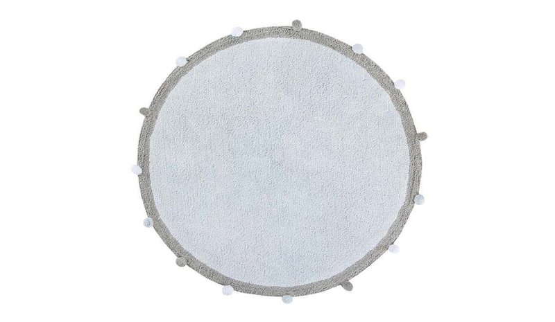 Pestävä puuvillamatto Bubbly Soft Blue 120 cm