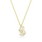 Swarovski Swan kaulakoru, keltakullattu ja kirkkaat zirkonit, 5754626