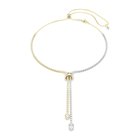 Swarovski Hyperbola Y kaulakoru, kaksivärinen metalli ja kirkkaat zirkoniat, 5752854