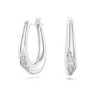 Swarovski Classica rengaskorvakorut, hopea ja kirkkaat zirkoniat, 5743474