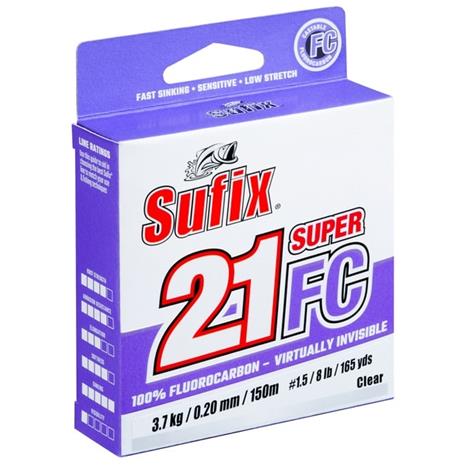 Sufix Super 21 Fluorocarbon 150 m siima, Veneily- ja kalastustarvikkeet