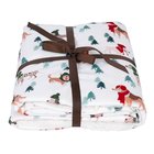 TIAKI Funny Winter Dogs -peitto ihmiselle 150x130cm