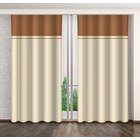 Eurofirany pimennysverho ZMH-149, 160x250 cm, ruskea/beige