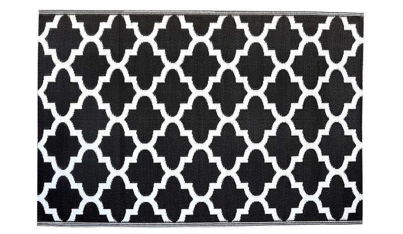Ulkoterassin matto Agenda Black, 120x180 cm – kuva 1/1