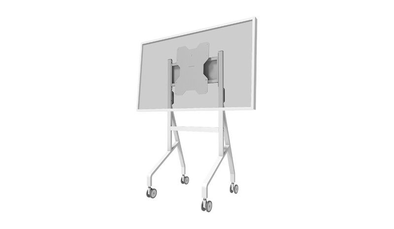 Neomounts Move Go Flip FL50-515WH1 cart - for flat panel - white - Max 50 kg - recommended for 65"
