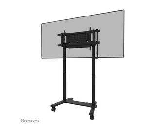Neomounts cart - motorised - for flat panel - fixed - black - Max 160 kg - recommended for 75"-115"