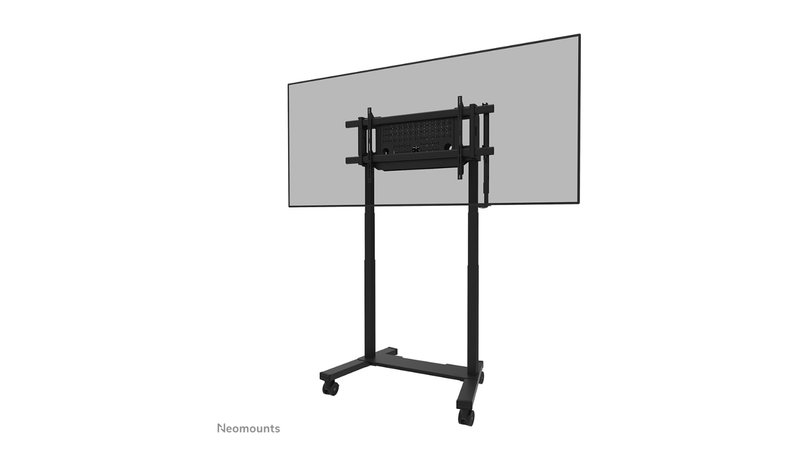 Neomounts cart - motorised - for flat panel - fixed - black - Max 160 kg - recommended for 75"-115"
