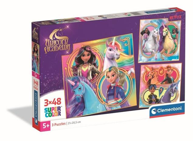 Clementoni Unicorn Academy Palapeli 3x48