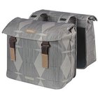 Tavaratelineen laukku BASIL ELEGANCE DOUBLE PANNIER BAG 40-49 Universal Bridge System, vedenpitävä chateau taupe (UUSI)