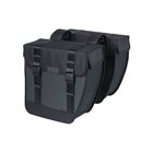 Kaupunkipyörän kaksoislaukku BASIL TOUR XL WATERPROOF DOUBLE PANNIER BAG 35L, Universal Bridge System, vedenpitävä musta (UUSI)