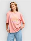 Roxy Talloversize Washed T-Paita camellia Naiset