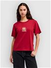 RVCA Iris Easy T-Paita brick red Naiset