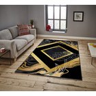 Asir matto ASR CRPT-72 80x140 cm, musta/kultainen