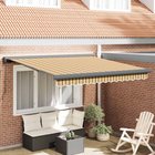 vidaXL Vedettävä markiisi Monivärinen 300 x 250 cm Kangas ja Alumiini