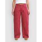 RVCA Lola Stripes Housut brick red Naiset