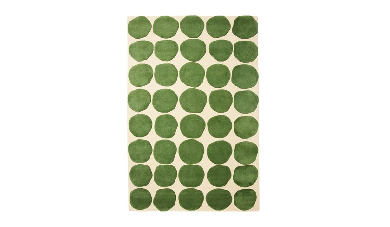 Chhatwal & Jonsson Dots matto Khaki-cactus green 230 x 320 cm