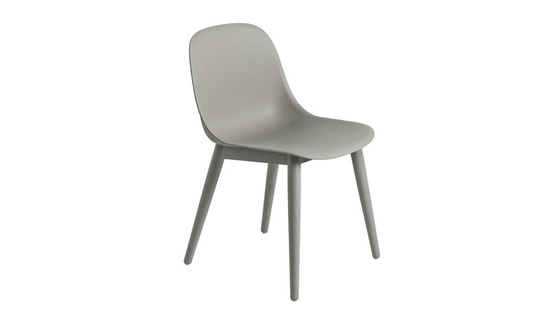 Muuto Fiber Side Chair tuoli harmaa