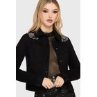 Killstar - Gaia Adorned - Embroidered Jacket - Farkkutakki - Naiset - Musta