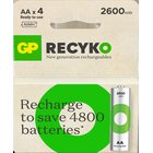 GP Batteries Recyko 201246 Akkuparisto ladattava, AA, 2600 mAh, 4 kpl