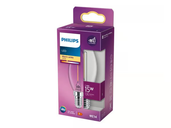 Philips Philips LED Classic kynttilälamppu E14 B35 1,4W