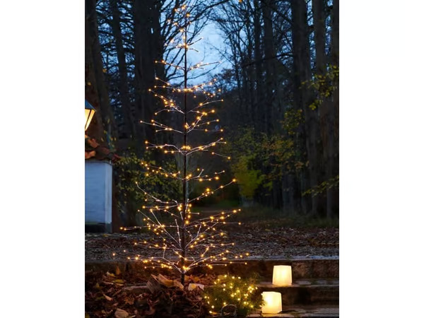 Luminen kimalteleva LED-puu Isaac