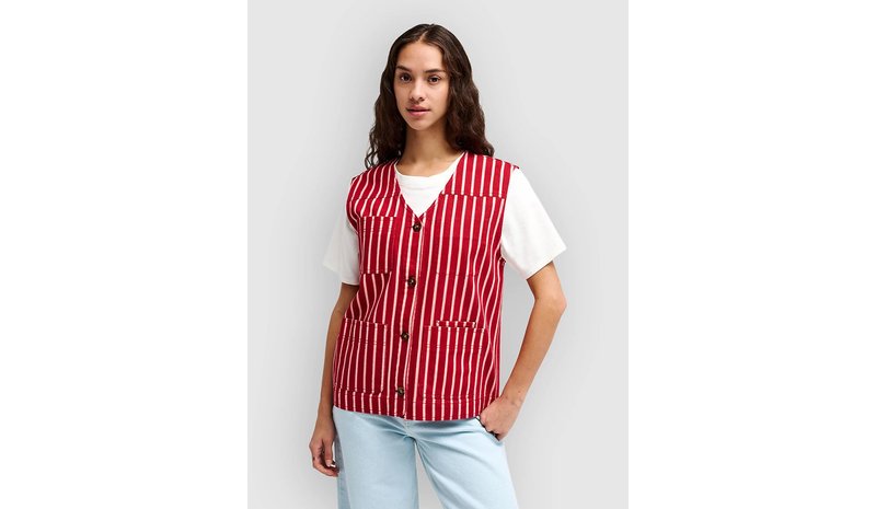 RVCA Pippa Utility Liivi brick red Naiset