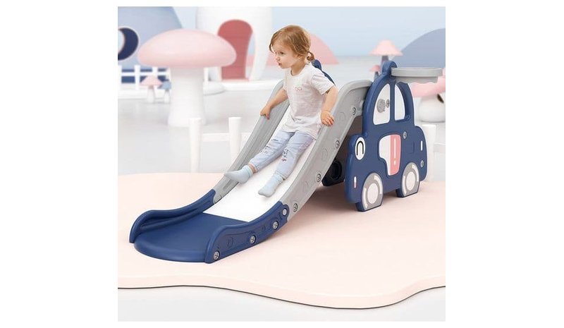 Elite Toys Kids Zone auto liukumäellä ja koripallolla