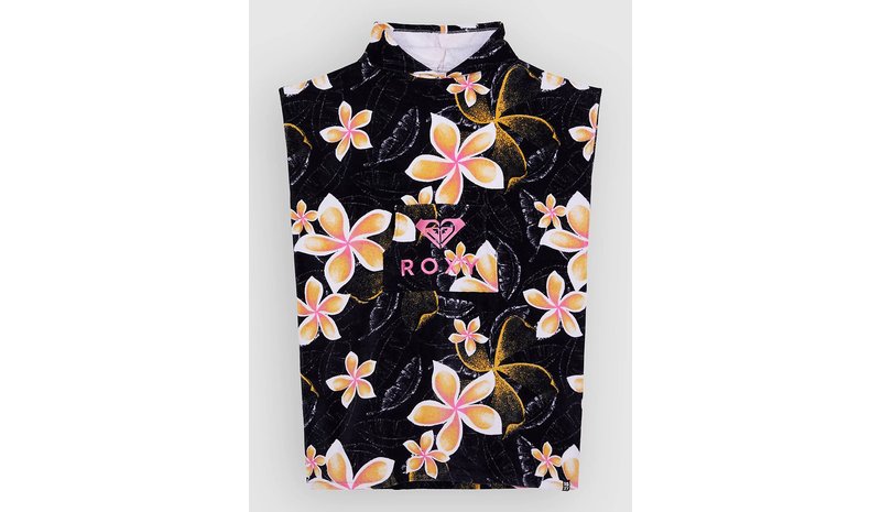 Roxy Stay Magical Printed Surf Poncho anthracite hbcs real s
