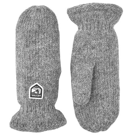 Hestra Basic Wool Mitt Vaaleanharmaa 11